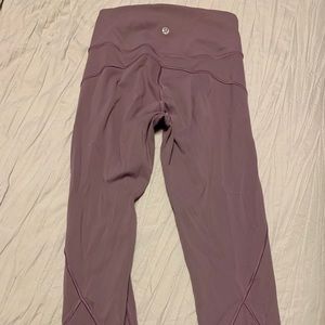 Purple Crop Lululemon Leggings